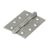 This is an image of Timco - Grade 13 Fire Door Hinges - Satin Stainless Steel 101 x 76 x 3 (1 Pairs Blister Pack) 334052