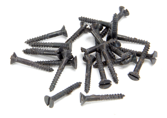 From The Anvil - Beeswax 6 x 1" Countersunk Screws (25) | Sku. 33405 | Trade Door Handles.