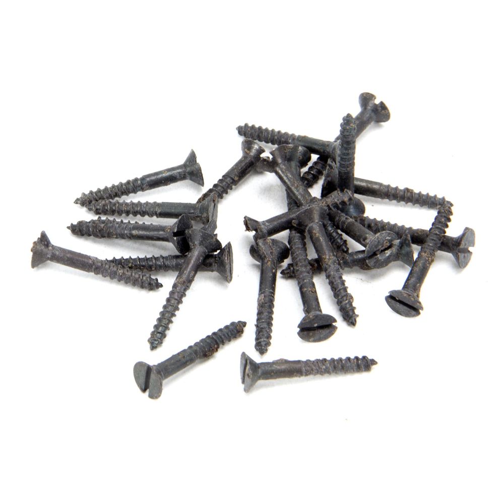 From The Anvil - Beeswax 6 x 1" Countersunk Screws (25) | Sku. 33405 | Trade Door Handles.