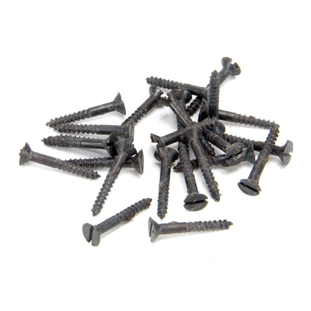 From The Anvil - Beeswax 6 x 1" Countersunk Screws (25) | Sku. 33405 | Trade Door Handles.