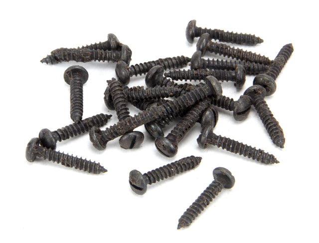 From The Anvil - Beeswax 6 x 3/4" Round Head Screws (25) | Sku. 33407 | Trade Door Handles.