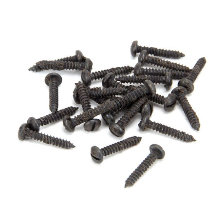 From The Anvil - Beeswax 6 x 3/4" Round Head Screws (25) | Sku. 33407 | Trade Door Handles.