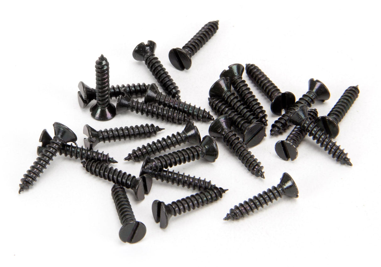 From The Anvil - Black 6 x 3/4" Countersunk Screws (25) | Sku. 33408 | Trade Door Handles.