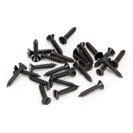 From The Anvil - Black 6 x 3/4" Countersunk Screws (25) | Sku. 33408 | Trade Door Handles.