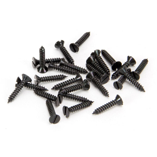 From The Anvil - Black 6 x 3/4" Countersunk Screws (25) | Sku. 33408 | Trade Door Handles.