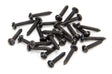 From The Anvil - Black 6 x 3/4" Round Head Screws (25) | Sku. 33409 | Trade Door Handles.