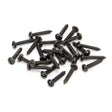 From The Anvil - Black 6 x 3/4" Round Head Screws (25) | Sku. 33409 | Trade Door Handles.