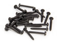 From The Anvil - Black 6 x 1" Round Head Screws (25) | Sku. 33410 | Trade Door Handles.
