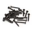 From The Anvil - Black 6 x 1" Round Head Screws (25) | Sku. 33410 | Trade Door Handles.