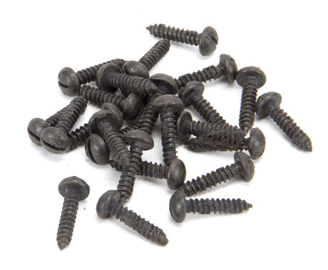 From The Anvil - Beeswax 8 x 3/4" Round Head Screws (25) | Sku. 33412 | Trade Door Handles.