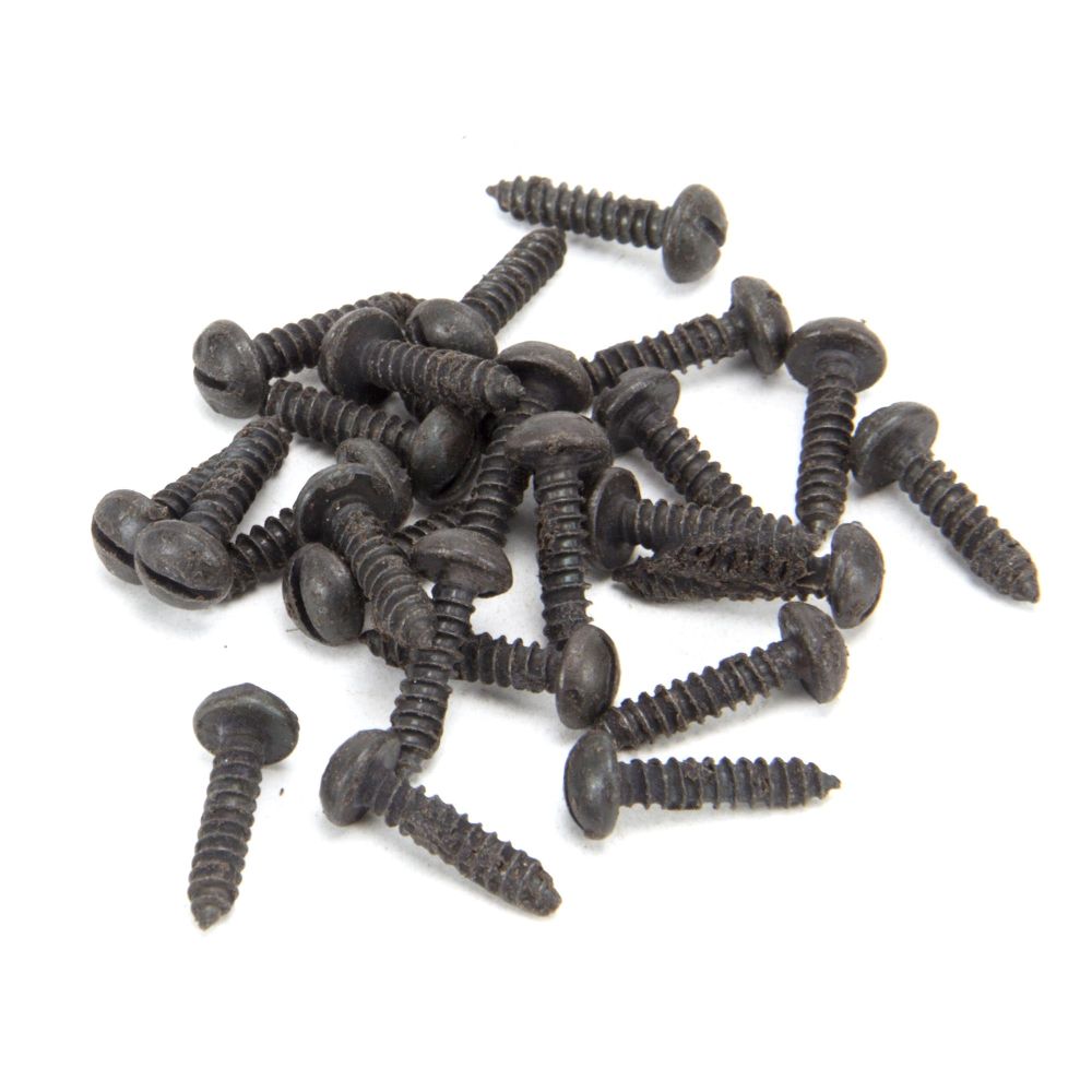 From The Anvil - Beeswax 8 x 3/4" Round Head Screws (25) | Sku. 33412 | Trade Door Handles.