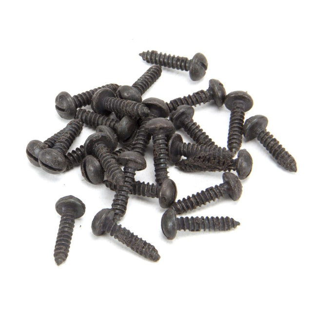 From The Anvil - Beeswax 8 x 3/4" Round Head Screws (25) | Sku. 33412 | Trade Door Handles.