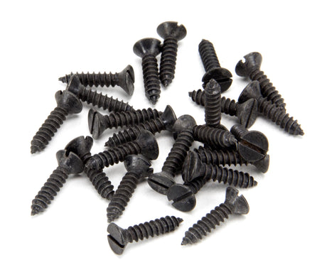 From The Anvil - Black 8 x 3/4" Countersunk Screws (25) | Sku. 33413 | Trade Door Handles.