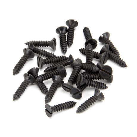 From The Anvil - Black 8 x 3/4" Countersunk Screws (25) | Sku. 33413 | Trade Door Handles.