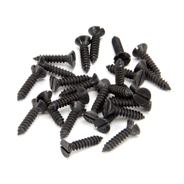 From The Anvil - Black 8 x 3/4" Countersunk Screws (25) | Sku. 33413 | Trade Door Handles.