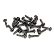 From The Anvil - Black 8 x 3/4" Round Head Screws (25) | Sku. 33414 | Trade Door Handles.