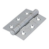 This is an image of Timco - Grade 7 Fire Door Hinges - Polished Chrome 76 x 50 x 2.0 (1 Pairs Box) 334159