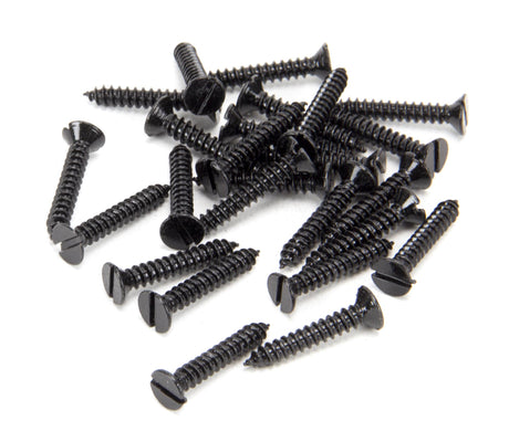From The Anvil - Black 8 x 1" Countersunk Screws (25) | Sku. 33417 | Trade Door Handles.