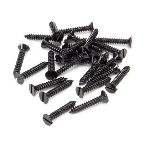 From The Anvil - Black 8 x 1" Countersunk Screws (25) | Sku. 33417 | Trade Door Handles.