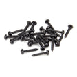 From The Anvil - Black 8 x 1" Round Head Screws (25) | Sku. 33418 | Trade Door Handles.
