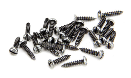 From The Anvil - Pewter 4 x 1/2" Round Head Screws (25) | Sku. 33421 | Trade Door Handles.