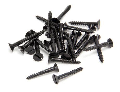 From The Anvil - Black 6 x 1" Countersunk Screws (25) | Sku. 33422 | Trade Door Handles.