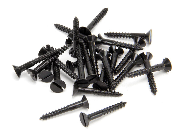 From The Anvil - Black 6 x 1" Countersunk Screws (25) | Sku. 33422 | Trade Door Handles.