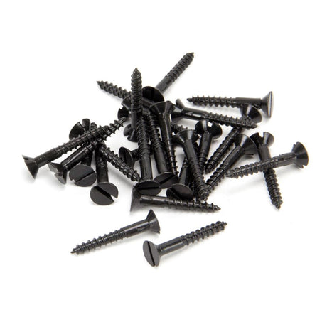 From The Anvil - Black 6 x 1" Countersunk Screws (25) | Sku. 33422 | Trade Door Handles.