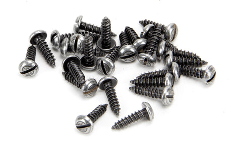 From The Anvil - Pewter 6 x 1/2" Round Head Screws (25) | Sku. 33423 | Trade Door Handles.