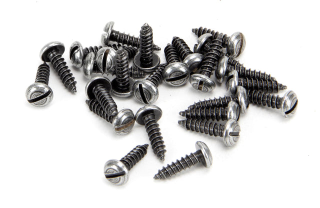 From The Anvil - Pewter 6 x 1/2" Round Head Screws (25) | Sku. 33423 | Trade Door Handles.