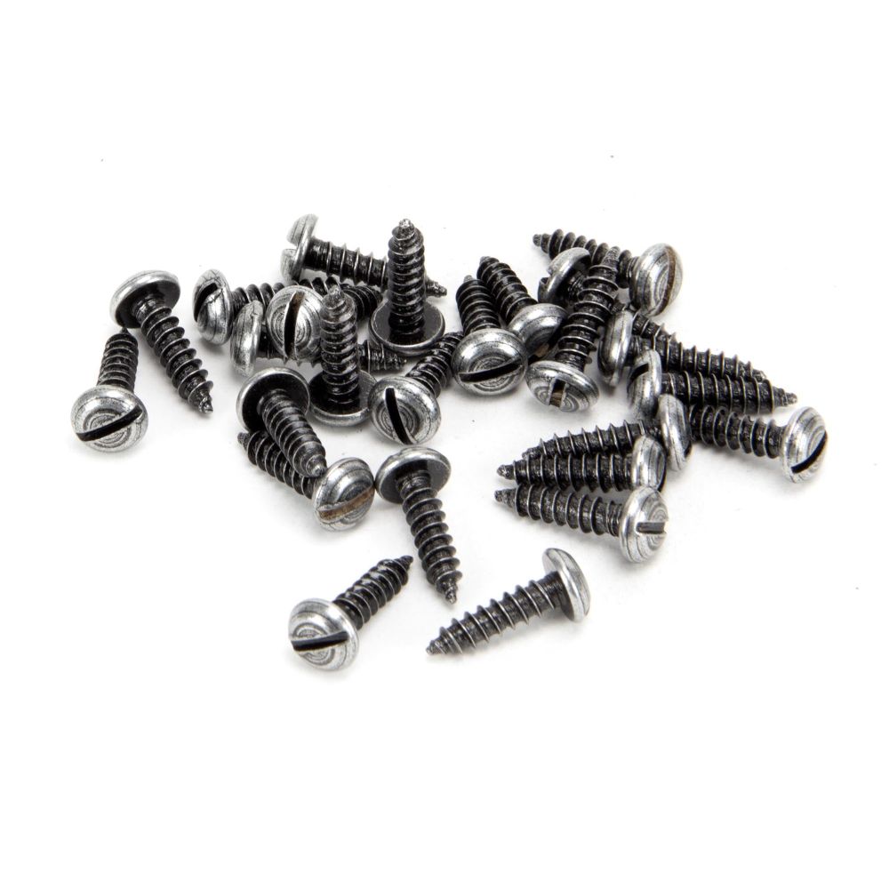 From The Anvil - Pewter 6 x 1/2" Round Head Screws (25) | Sku. 33423 | Trade Door Handles.