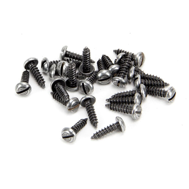 From The Anvil - Pewter 6 x 1/2" Round Head Screws (25) | Sku. 33423 | Trade Door Handles.
