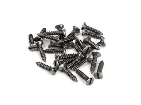 From The Anvil - Pewter 8 x 3/4" Countersunk Screws (25) | Sku. 33430 | Trade Door Handles.