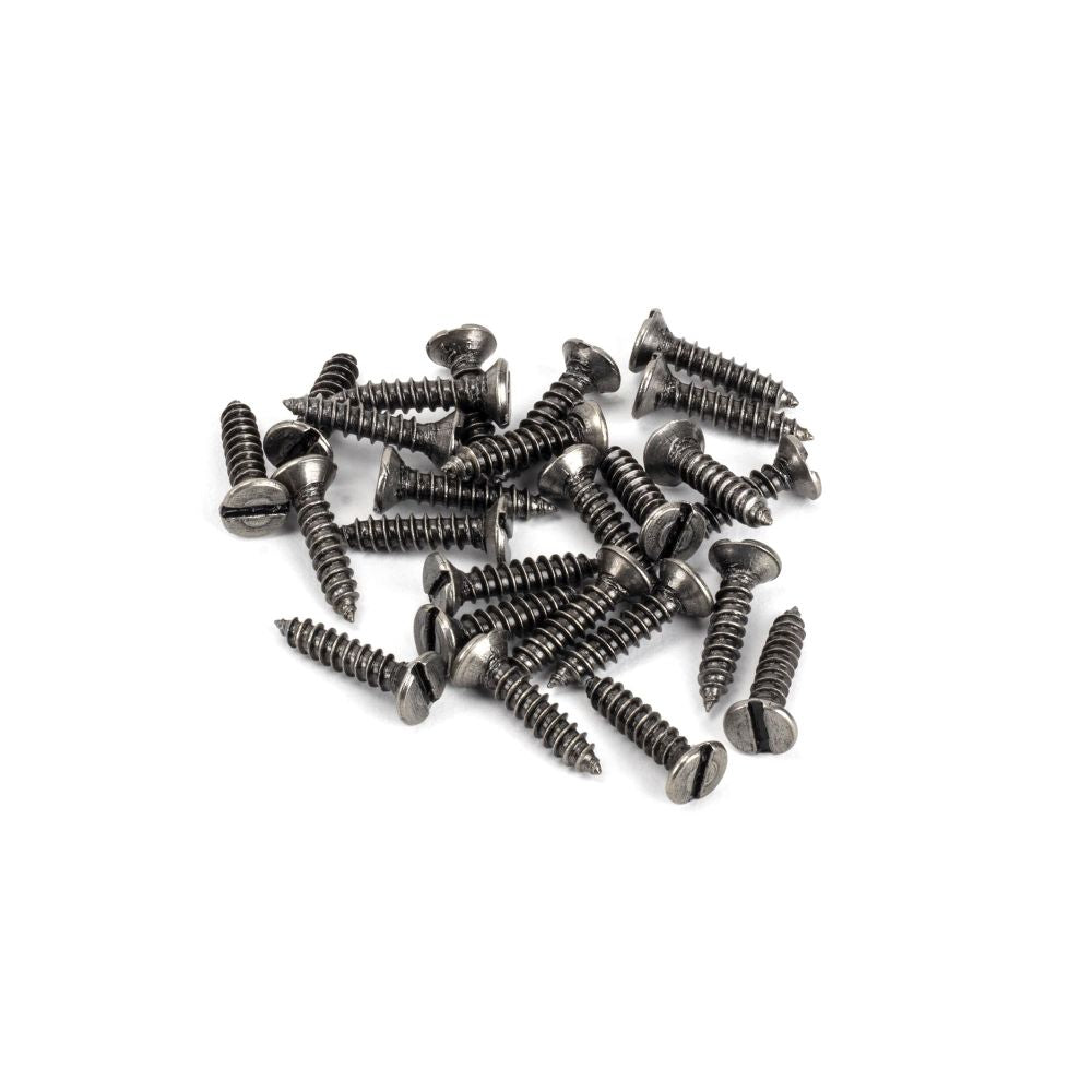 From The Anvil - Pewter 8 x 3/4" Countersunk Screws (25) | Sku. 33430 | Trade Door Handles.
