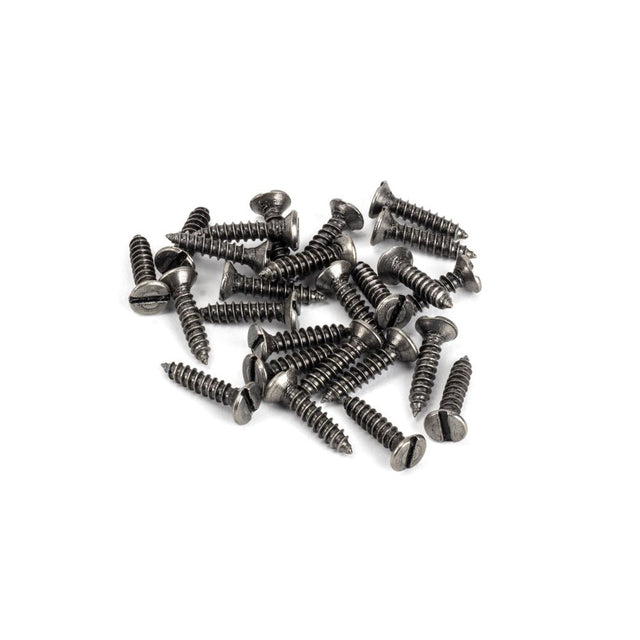 From The Anvil - Pewter 8 x 3/4" Countersunk Screws (25) | Sku. 33430 | Trade Door Handles.