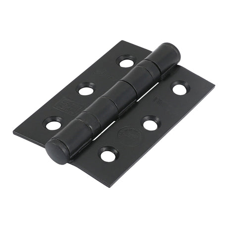 This is an image of Timco - Grade 7 Ball Bearing Fire Door Hinges - Epoxy Black 76 x 50 x 2.0 (1 Pairs TIMpac) 334321P