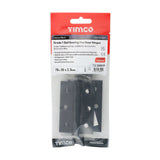 This is an image of Timco - Grade 7 Ball Bearing Fire Door Hinges - Epoxy Black 76 x 50 x 2.0 (1 Pairs TIMpac) 334321P