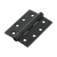This is an image of Timco - Grade 13 Fire Door Hinges - Matt Black Stainless Steel 101 x 76 x 3 (1.5 Pairs Box) 334366