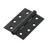 This is an image of Timco - Grade 13 Fire Door Hinges - Matt Black Stainless Steel 101 x 76 x 3 (1.5 Pairs Box) 334366