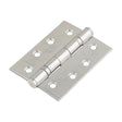 This is an image of Timco - Grade 13 Fire Door Hinges - Polished Stainless Steel 101 x 76 x 3 (1 Pairs Box) 334457