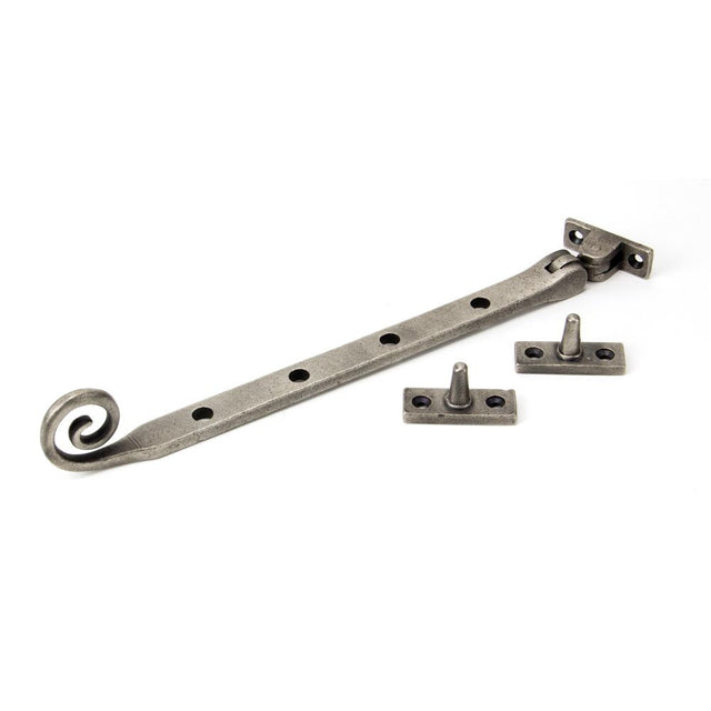 From The Anvil - Antique Pewter 10" Monkeytail Stay | Sku. 33453 | Trade Door Handles.