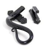 From The Anvil - Black Locking Shepherd's Crook Fastener - LH | Sku. 33468 | Trade Door Handles.