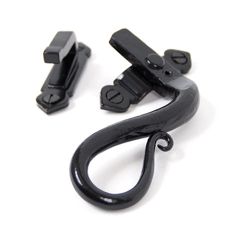 From The Anvil - Black Locking Shepherd's Crook Fastener - RH | Sku. 33469 | Trade Door Handles.
