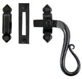 From The Anvil - Black Locking Shepherd's Crook Fastener - RH | Sku. 33469 | Trade Door Handles.
