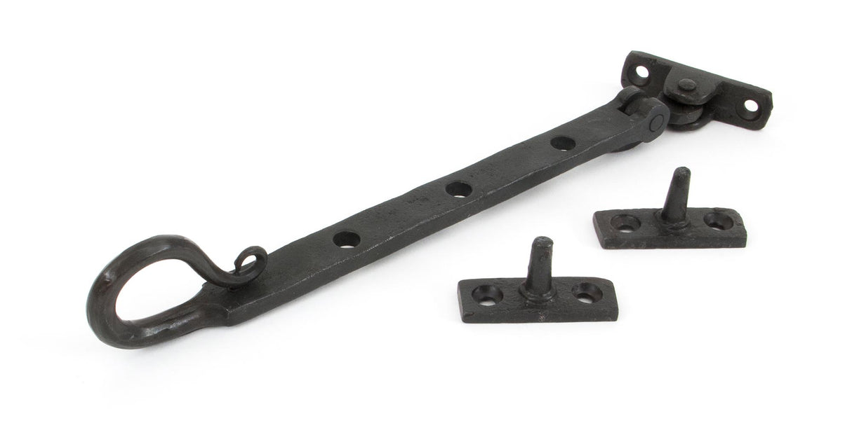 From The Anvil - Beeswax 8" Shepherd's Crook Stay | Sku. 33473 | Trade Door Handles.