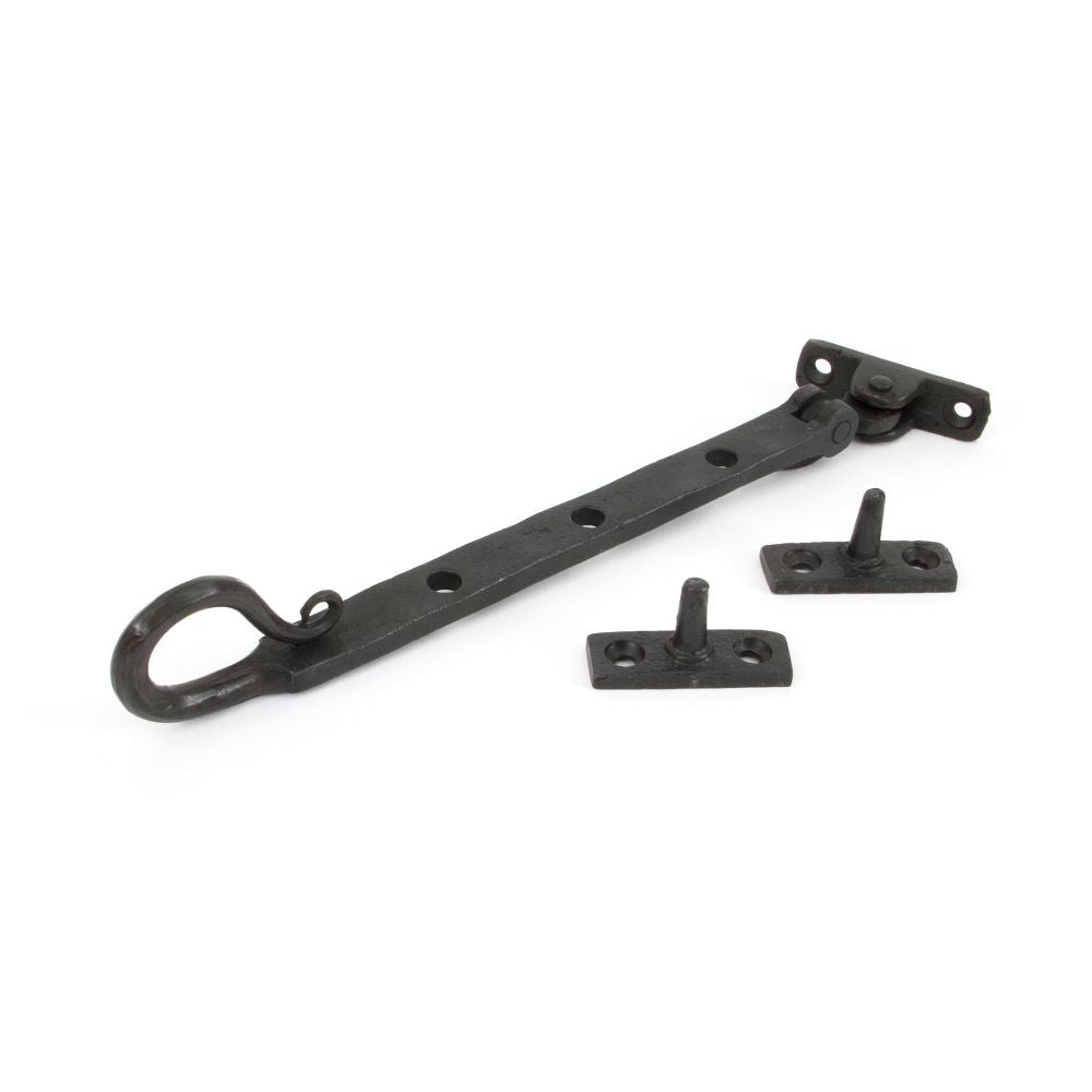 From The Anvil - Beeswax 8" Shepherd's Crook Stay | Sku. 33473 | Trade Door Handles.