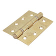 This is an image of Timco - Grade 11 Ball Bearing Fire Door Hinges - Electro Brass 101 x 76 x 2.6 (1 Pairs TIMbag) 334753P