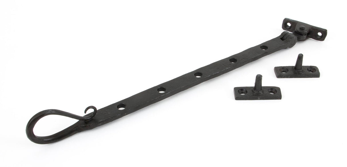 From The Anvil - Beeswax 12" Shepherd's Crook Stay | Sku. 33475 | Trade Door Handles.