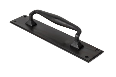From The Anvil - Beeswax Pull Handle on Backplate | Sku. 33479 | Trade Door Handles.