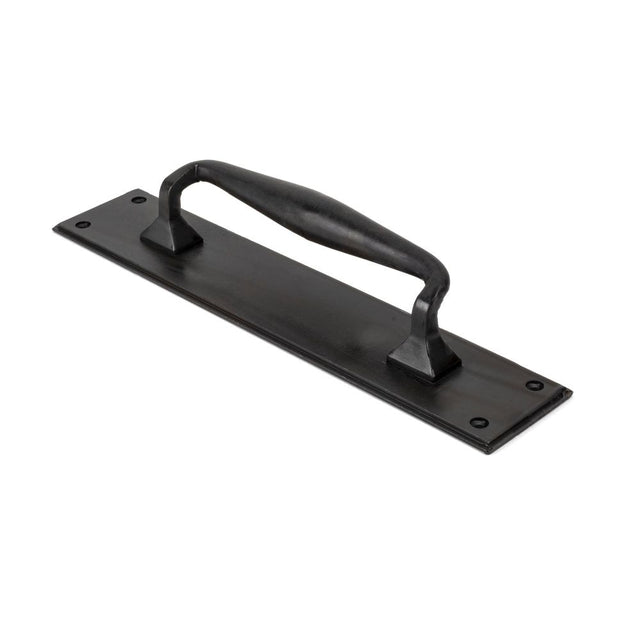 From The Anvil - Beeswax Pull Handle on Backplate | Sku. 33479 | Trade Door Handles.